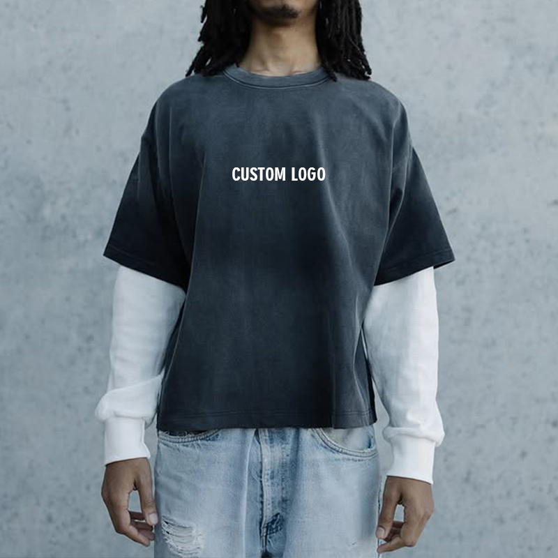 double layer long sleeve t-shirt